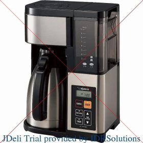 Zojirushi EC-YTC100XB Coffee Maker, 10-Cup, Stainless Steel/Black