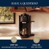 TrueBrew Drip Coffee Maker, Built in Grinder, Single Serve, 8 oz to 24 oz with 40 oz Carafe, Hot or Iced Coffee, Stainless
