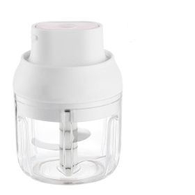 Electric Garlic Chopper Mini (Color: White)