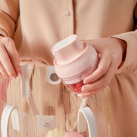 Electric Garlic Chopper Mini (Color: Pink)